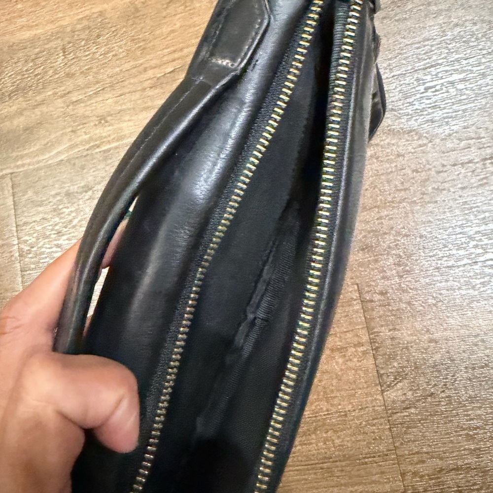 Vtg Coach Portfolio Black Leather - Picture 9 of 14